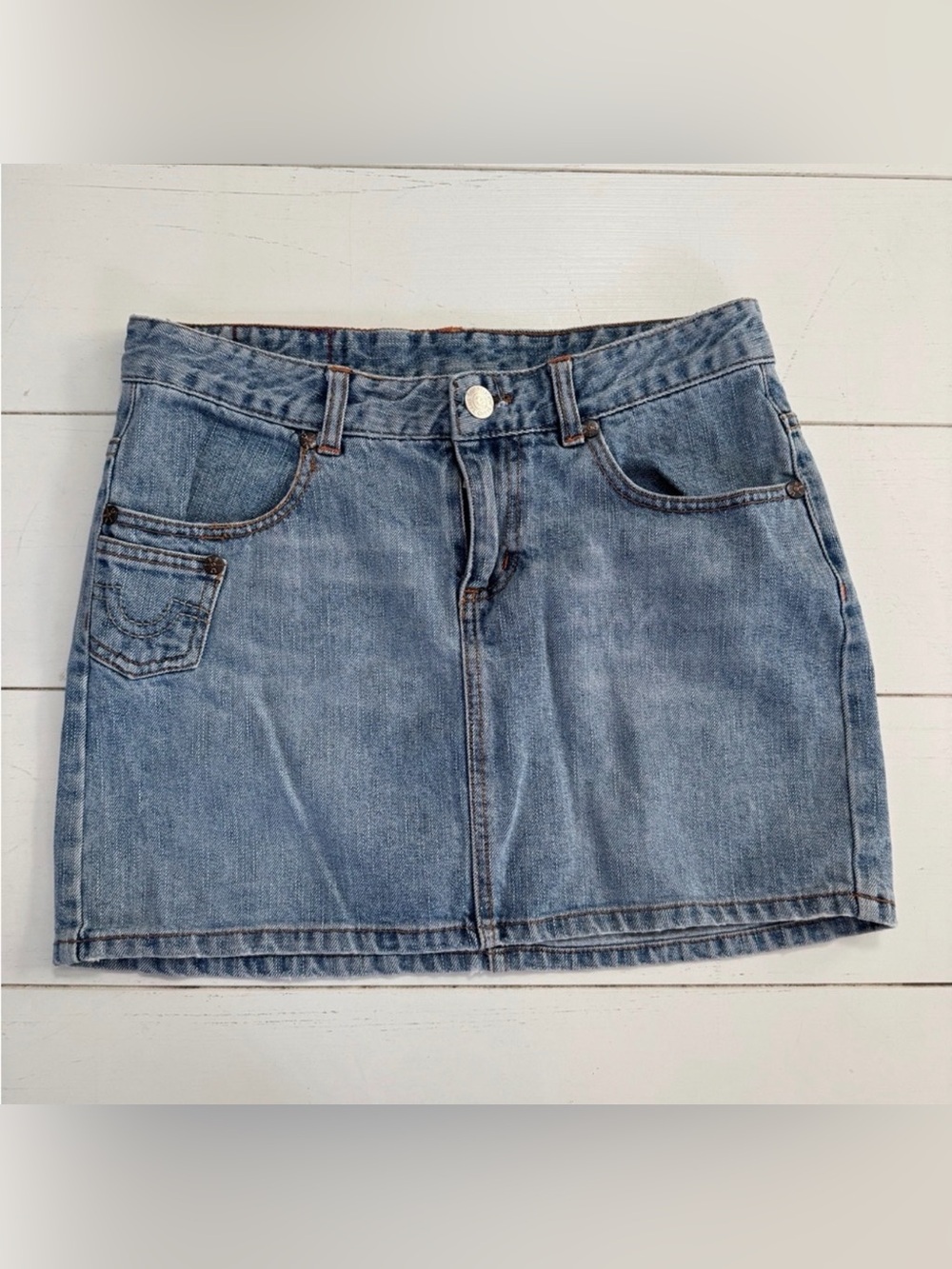True Religion Lady Godiva Jean Skirt